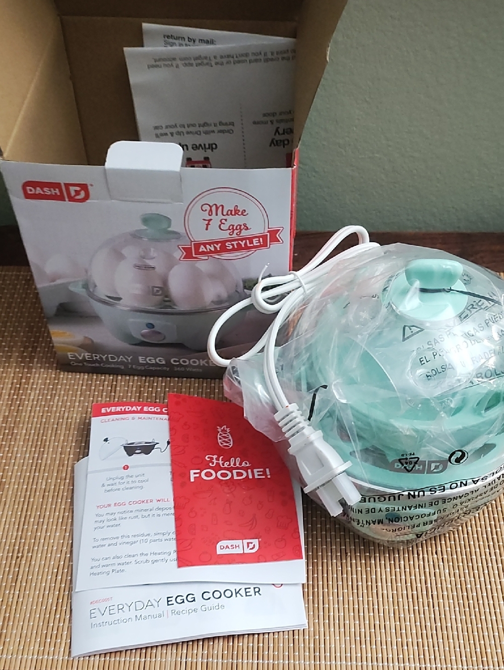 Ash Everyday Egg Cooker in Mint Green
